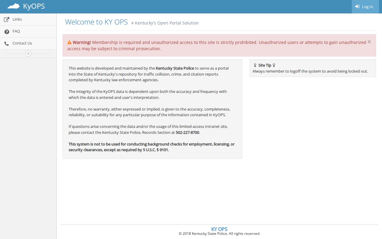 Campbellsburg criminal records KYOPS collision portal