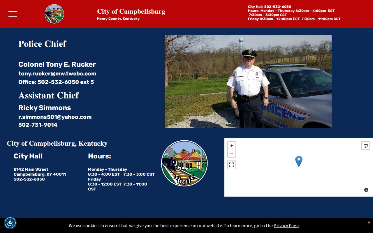 Campbellsburg criminal records police department page