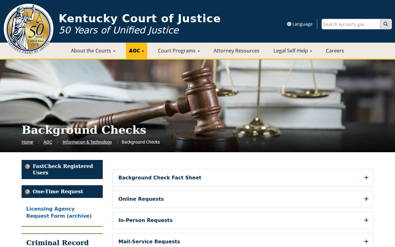 Henry County criminal history AOC background check channel